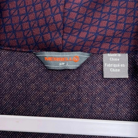 Merrell Women’s S Indira Cowl Neck  Long Sleeve‎ Pockets Geometric Sweater Dress - Picture 3 of 7